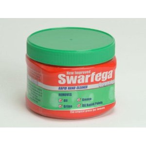 An early advert for the 1947 invention 'Swarfega' hand-cleaner